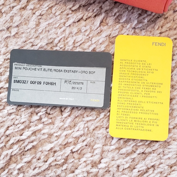 Coral Leather Fendi Crossbody Bag - Picture 5 of 16